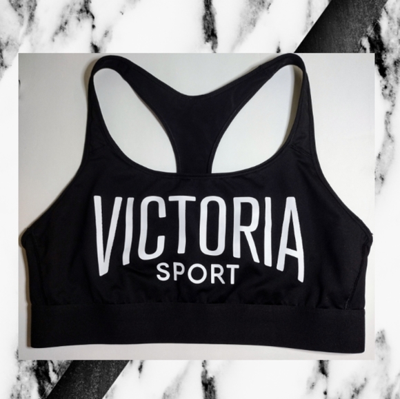 Victoria Sport Victoria's Secret Set of 2 Sports Bras Black & White Women's XL - Picture 2 of 3